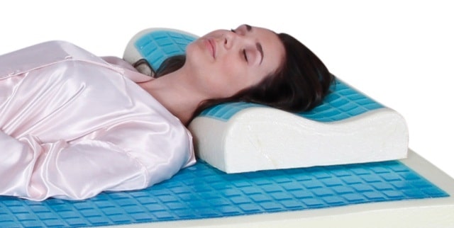 Cooling Gel Pillow with Memory Foam for a no sweat sleep