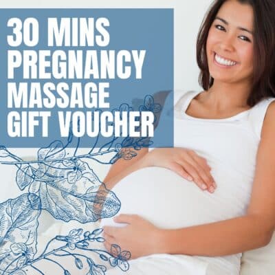 30 minutes pregnancy massage gift voucher