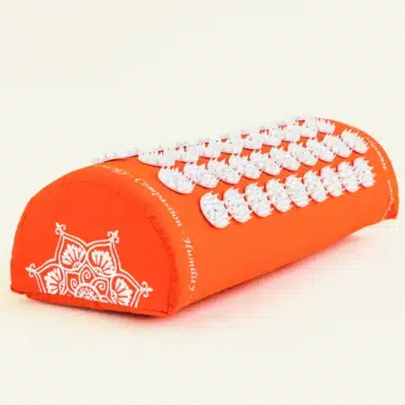 orange acupressure pillow