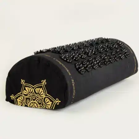 black acupressure pillow