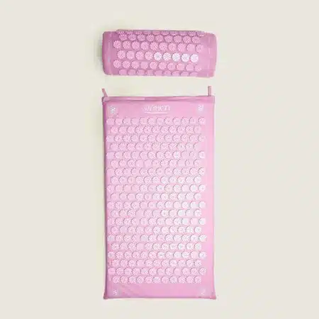 pink acupressure pillow